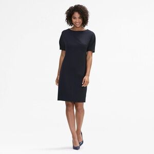 MM.LaFleur Black Short-Sleeve Shift Dress – Size 6